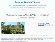 Tablet Screenshot of lagunawoodsvillage.info